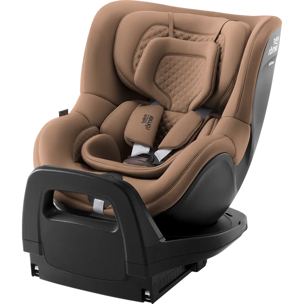 Britax Römer Dualfix Pro M Lux Bilbarnstol - Warm Caramel | Bilbarnstolar - Bakåtvända bilbarnstolar 9-36 Kg - Bakåtvända bilbarnstolar upp till 23 kg | BabyMode