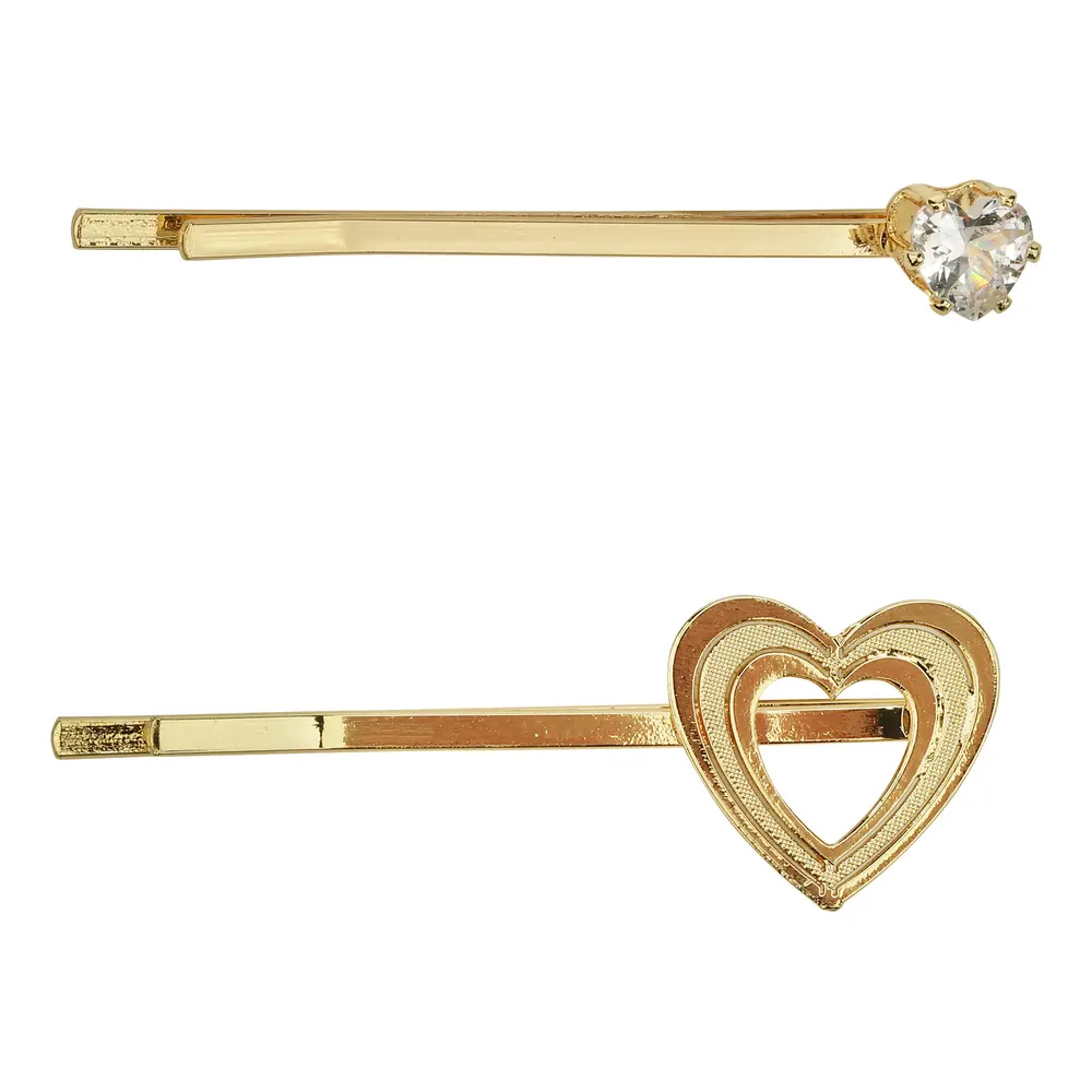 Hårspännen 2-pack - Guld - ONE-SIZE | Barnkläder - Temakläder - Festkläder & tillbehör - Håraccessoarer | BabyMode