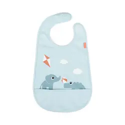 Haklapp - Playground Blue | Baby & Barn - Äta - Haklappar | BabyMode