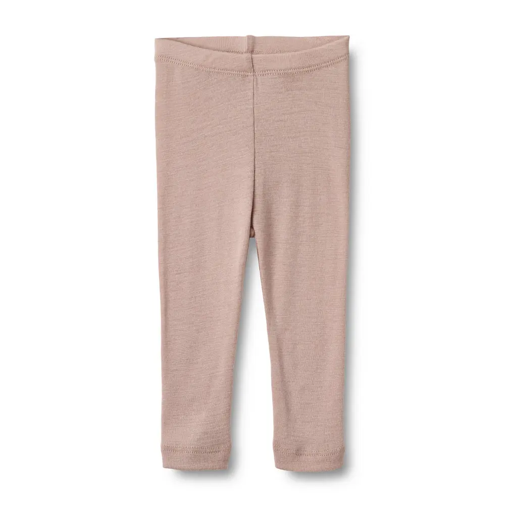 Agi Leggings Ull - Dry Rose - 86 | Barnkläder - Ull - Ullbyxor | BabyMode