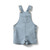 Hängselbyxor Derek - Blue Denim Stripe