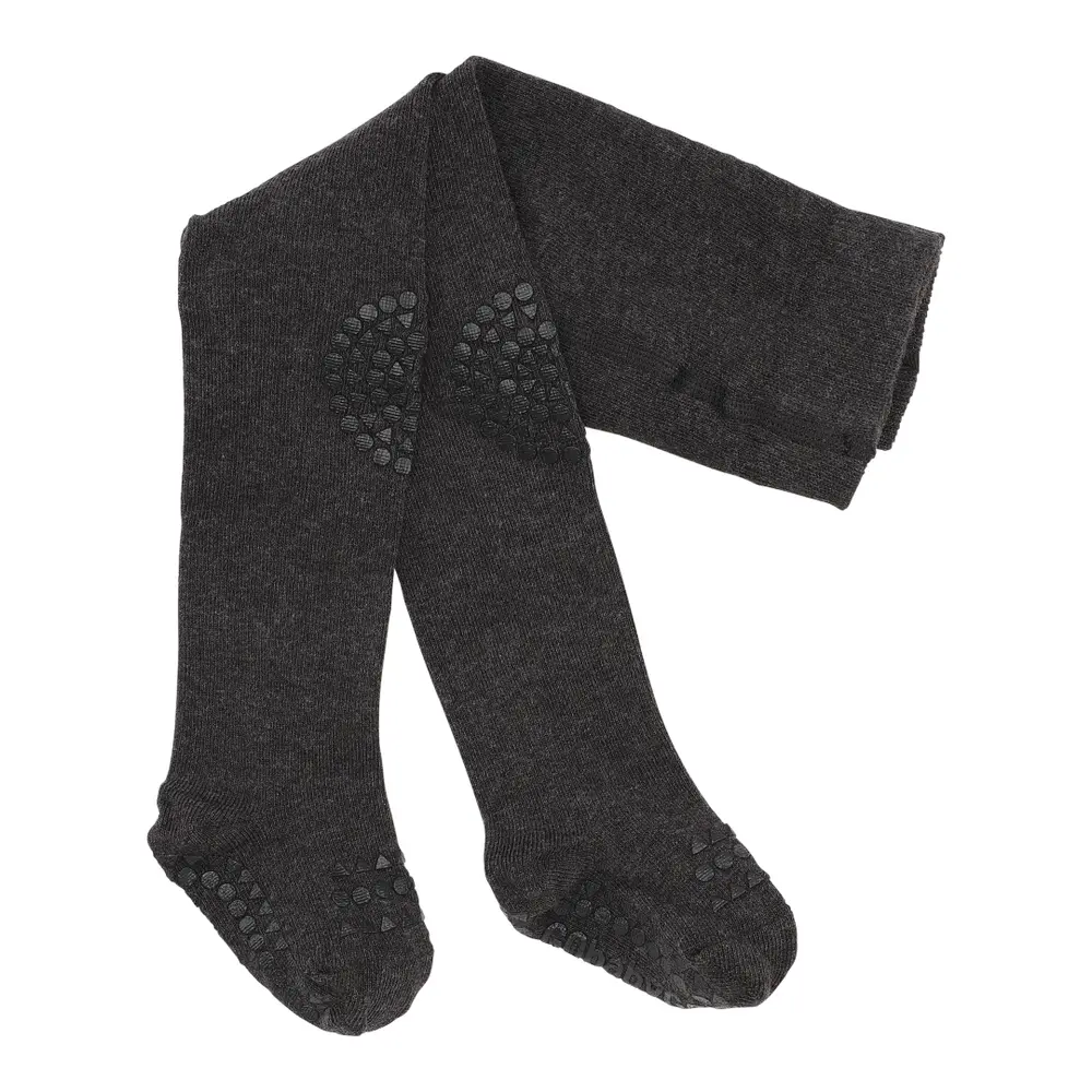 Strumpbyxor med Krypskydd - Dark Grey Melange - 6-12M | Barnkläder - Strumpor & strumpbyxor - Strumpbyxor | BabyMode