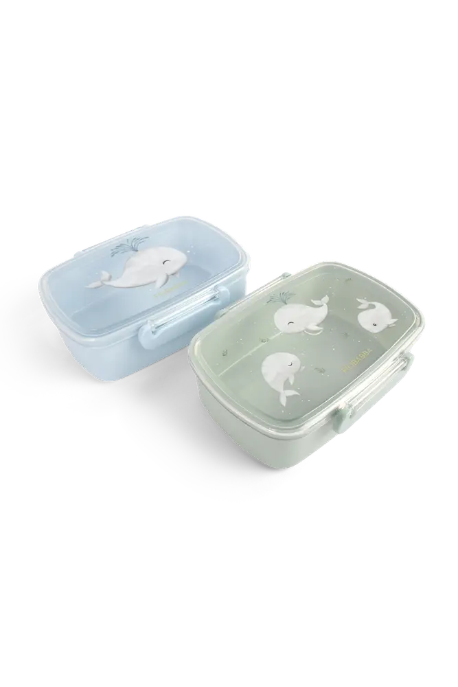Filibabba Matlådor - 2-pack - Christians Whale Tales | Baby & Barn - Äta - Matlådor & vattenflaskor | BabyMode