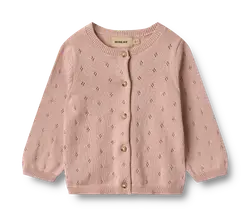 Stickad Kofta Maia - Rose Powder | Kläder - Toppar - Koftor, västar & tröjor | BabyMode