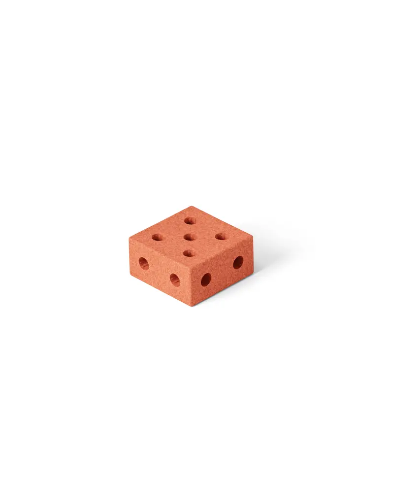Block Square Burnt Orange | Leksaker - Aktivitetsleksaker - Motorikleksaker | BabyMode