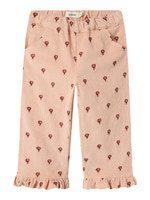 Nelly Cord Straight Byxor - Cameo Rose
