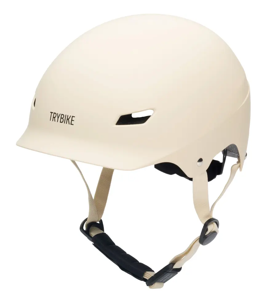 Trybike Cykelhj&auml;lm Med Retrolook - Creme S/M