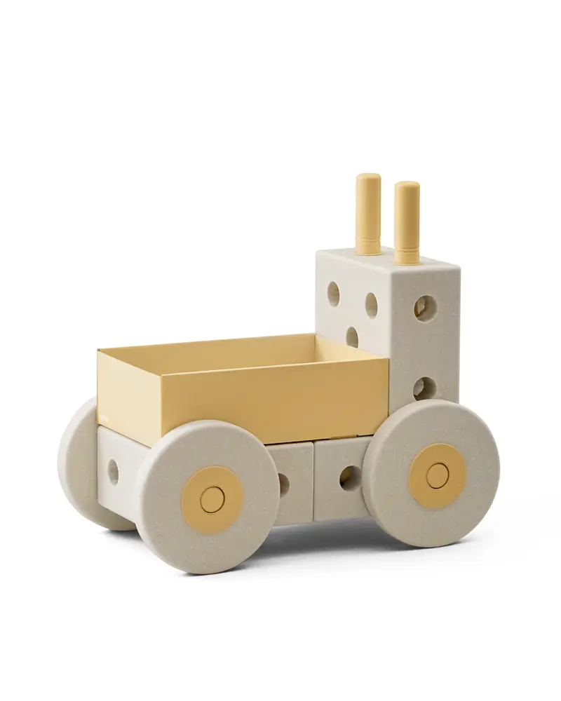 Gå-vagn 3-in-1 - Sand Grey/Honey Yellow | Leksaker - Babyleksaker - Lära-gå-vagnar & gåstolar | BabyMode