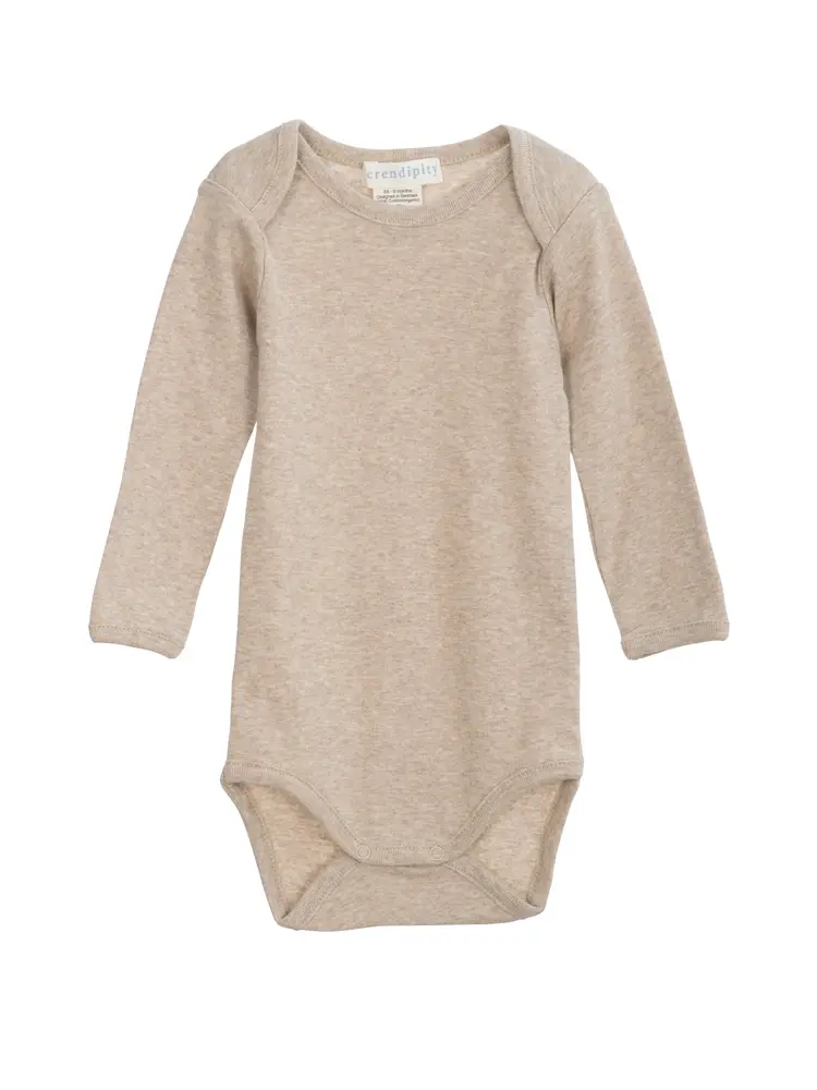 Baby Body - Oat - 56 | Barnkläder - Bodys & overaller - Långärmad body | BabyMode