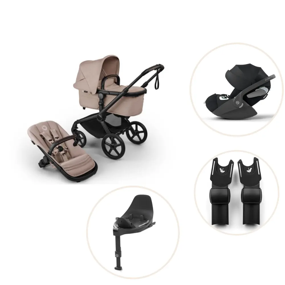 Bugaboo Fox 5 Renew Barnvagn - Desert Taupe Melange/Black