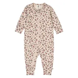 Långärmad Jumpsuit Zinna - Oak/Nostalgia Rose/Deep Green | Kläder - Bodys & overaller - Jumpsuit utan fot | BabyMode