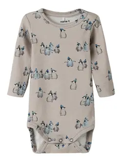 Sanuel Långärmad Body - Inscrutable | Kläder - Bodys & overaller - Långärmad body | BabyMode