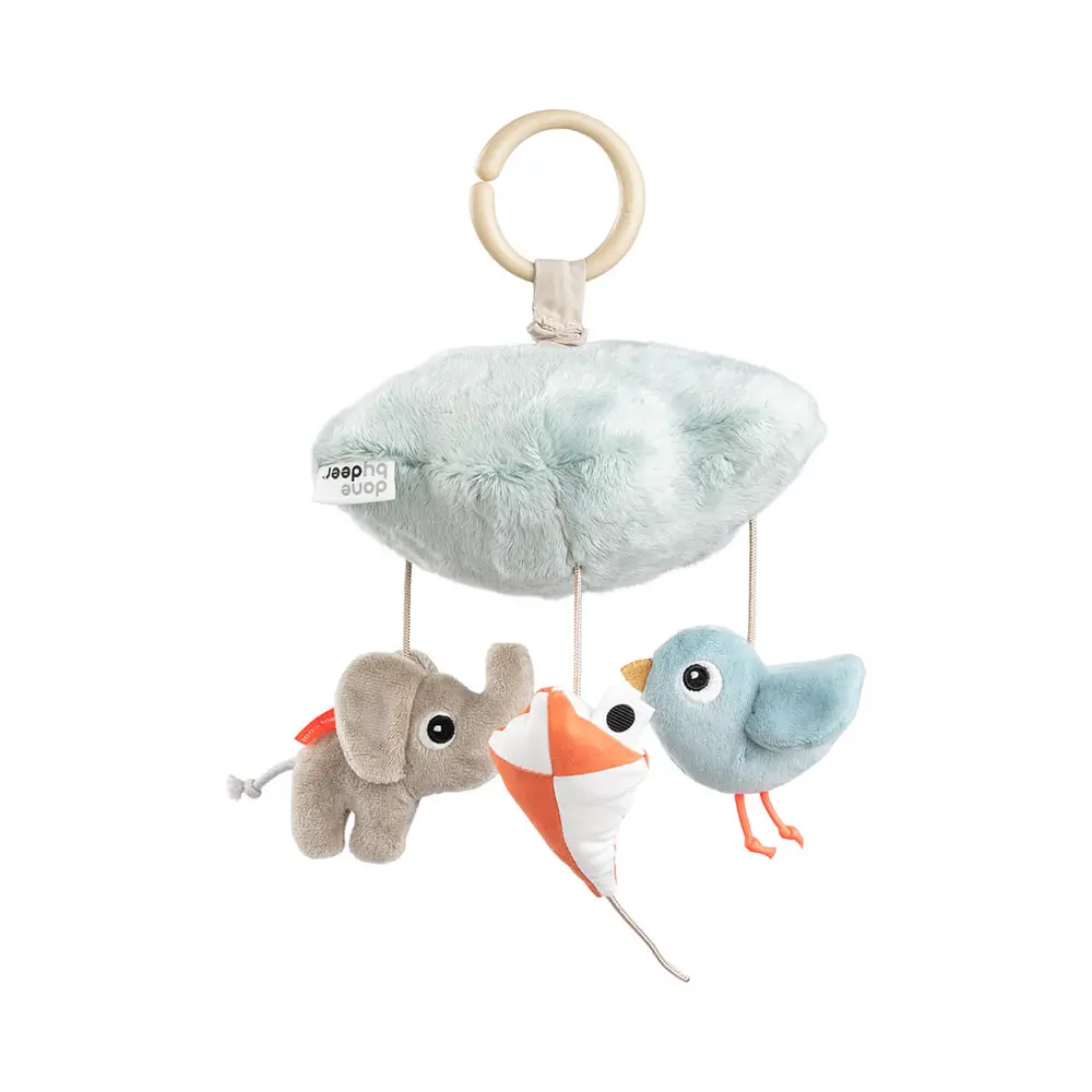 Done By Deer Musikmobil - Playground Blue | Leksaker - Babyleksaker - Musikmobiler | BabyMode