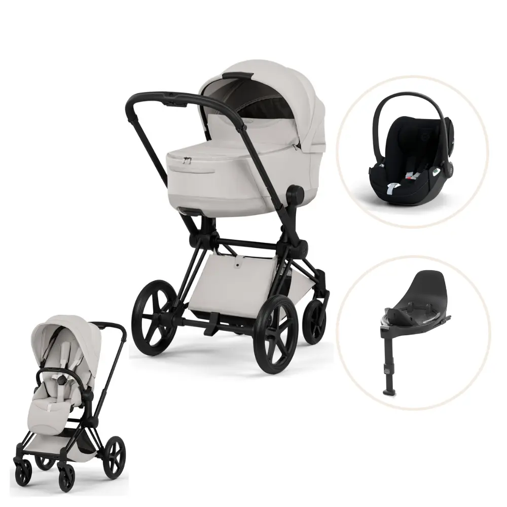 Cybex Priam Style Sittvagn - Peach Pink/Matt Black
