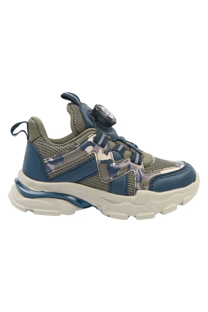 Sneakers m. Snurr - Dusty Olive - 32 | Barnskor - Sneakers | BabyMode