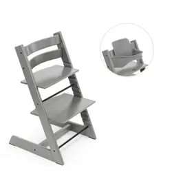 Tripp Trapp Stol & Babyset - Storm Grey | Baby & Barn | BabyMode