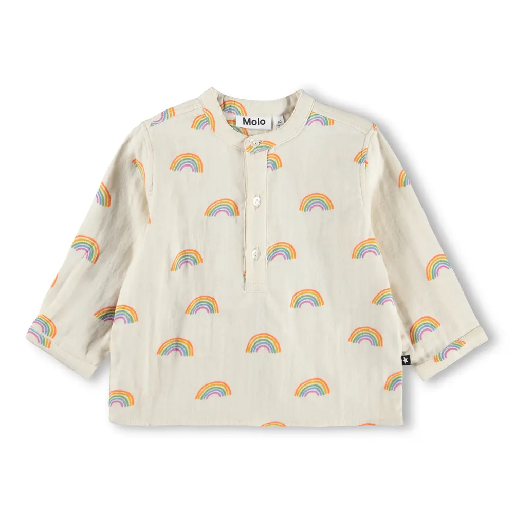 Enozo Skjorta - Small Rainbows - 74 | Barnkläder - Toppar - Skjortor - Skjortor | BabyMode