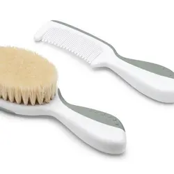 Barnborste med Kam - Sage Green | Baby & Barn - Sköta - Hälsa & hygien | BabyMode