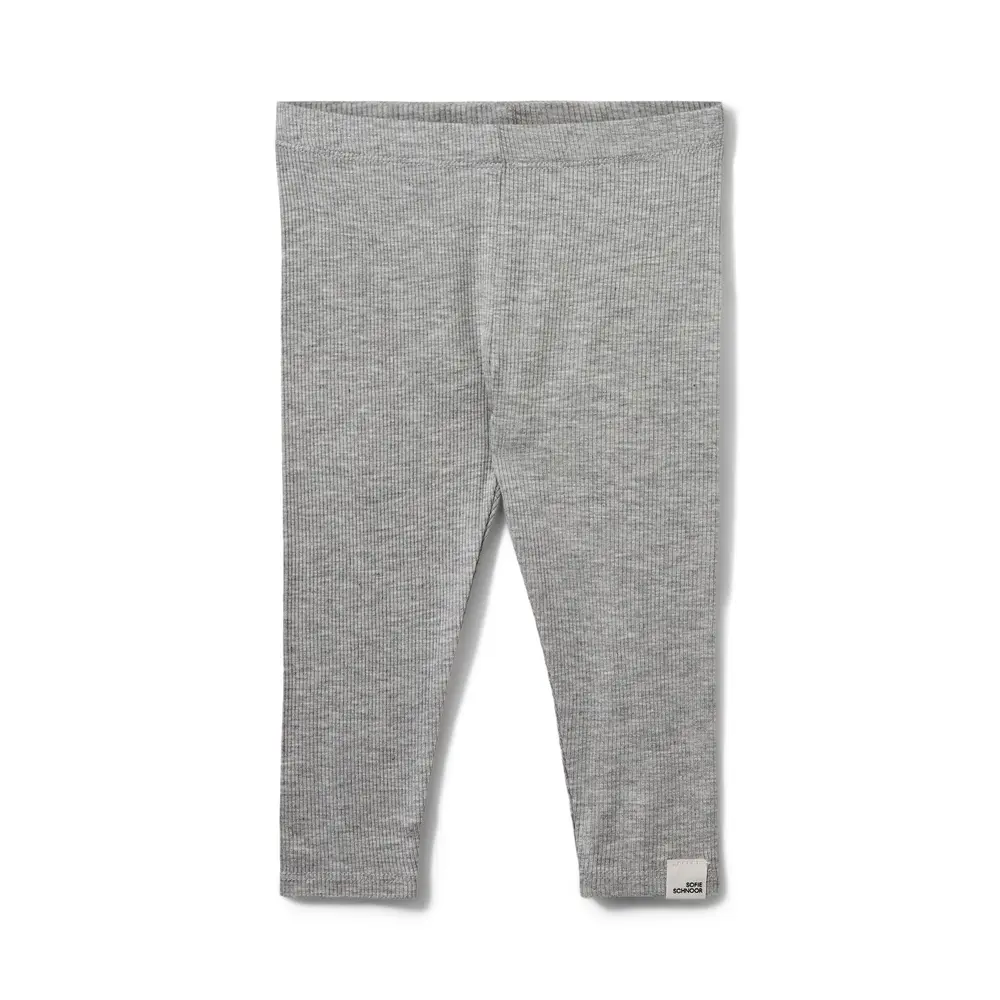 Naline Leggings - Grey Melange - 68 | Barnkläder - Underdelar - Leggings | BabyMode
