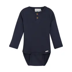 Långärmad Body Rib - Parisian Night | Kläder - Bodys & overaller - Långärmad body | BabyMode