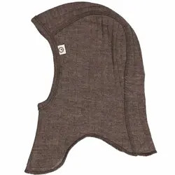 Balaclava Woolly Merinoull - Walnut Melange | Kläder - Ull - Ullmössor, ullvantar och ulltossor | BabyMode