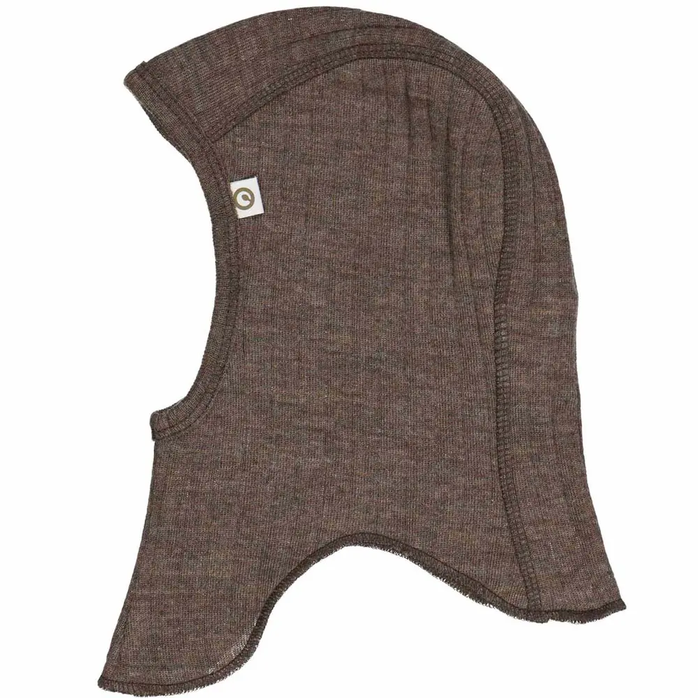 Balaclava Woolly Merinoull - Walnut Melange - 80/86 | Barnkläder - Ull - Ullmössor, ullvantar och ulltossor | BabyMode