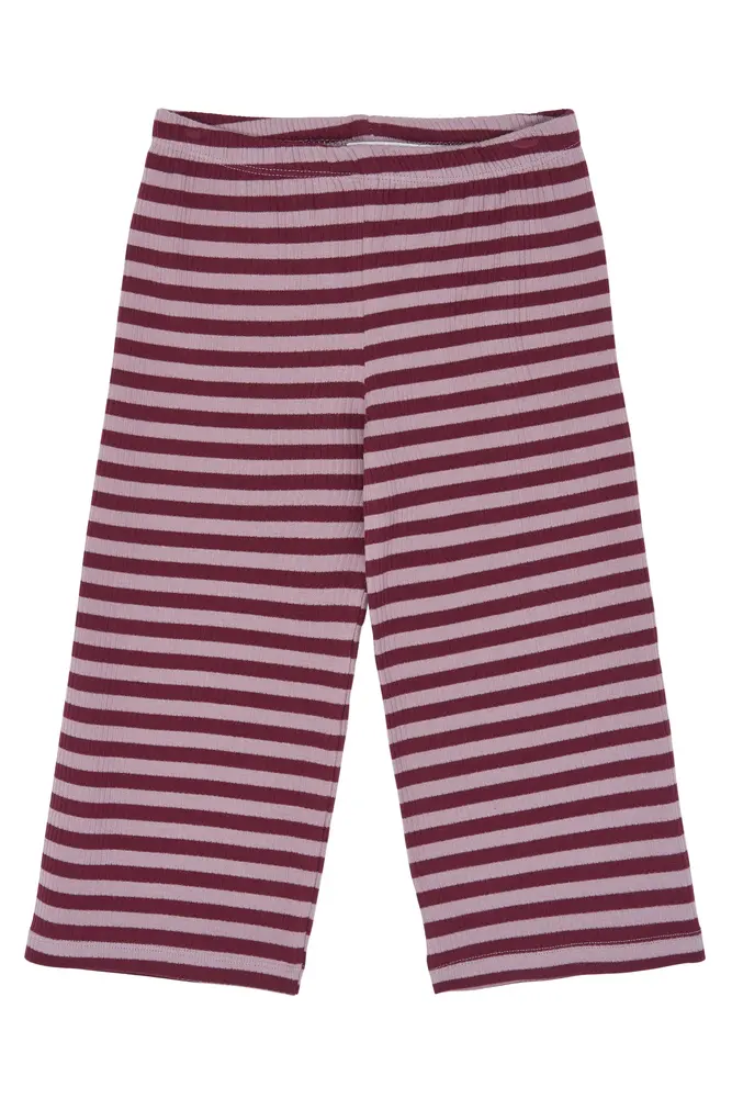 The New Siblings Fro Wide Rib Byxor - Elderberry Striped  - 110