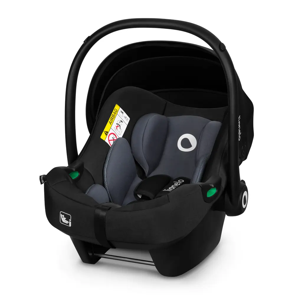 Lionelo Astrid i-Size Babyskydd - Black Grey | Bilbarnstolar - Babyskydd 0-13 Kg | BabyMode