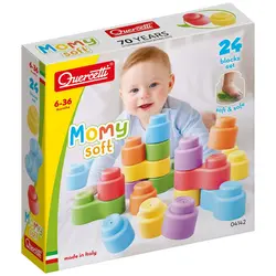 Momy Soft - 24 Mjuka Klossar | Leksaker - Byggsatser & LEGO - Små byggsatser | BabyMode