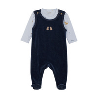 Sæt m. Body og velour bukser - 7555