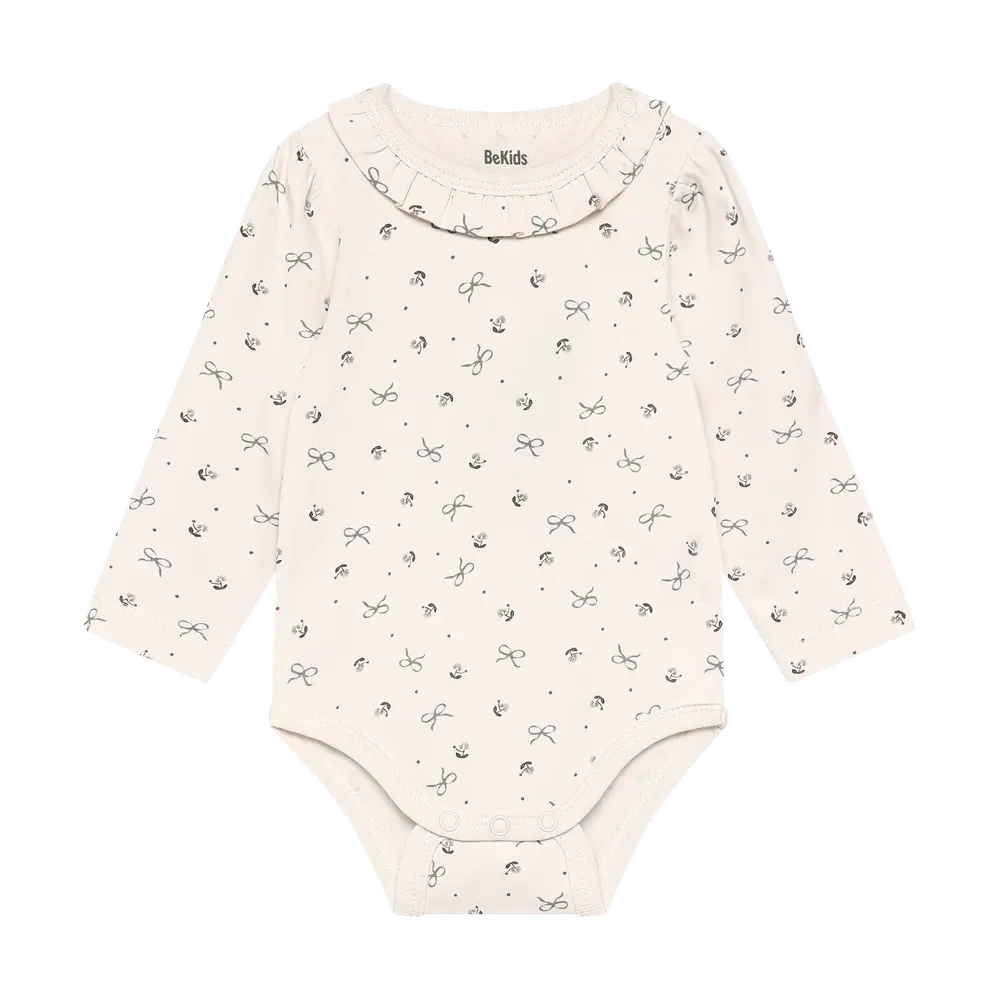 BeKids Långärmad Body - White Sand - 80