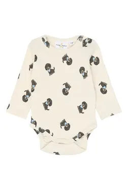Sylvan Långärmad Rib Body - Gardenia | Kläder - Bodys & overaller - Långärmad body | BabyMode