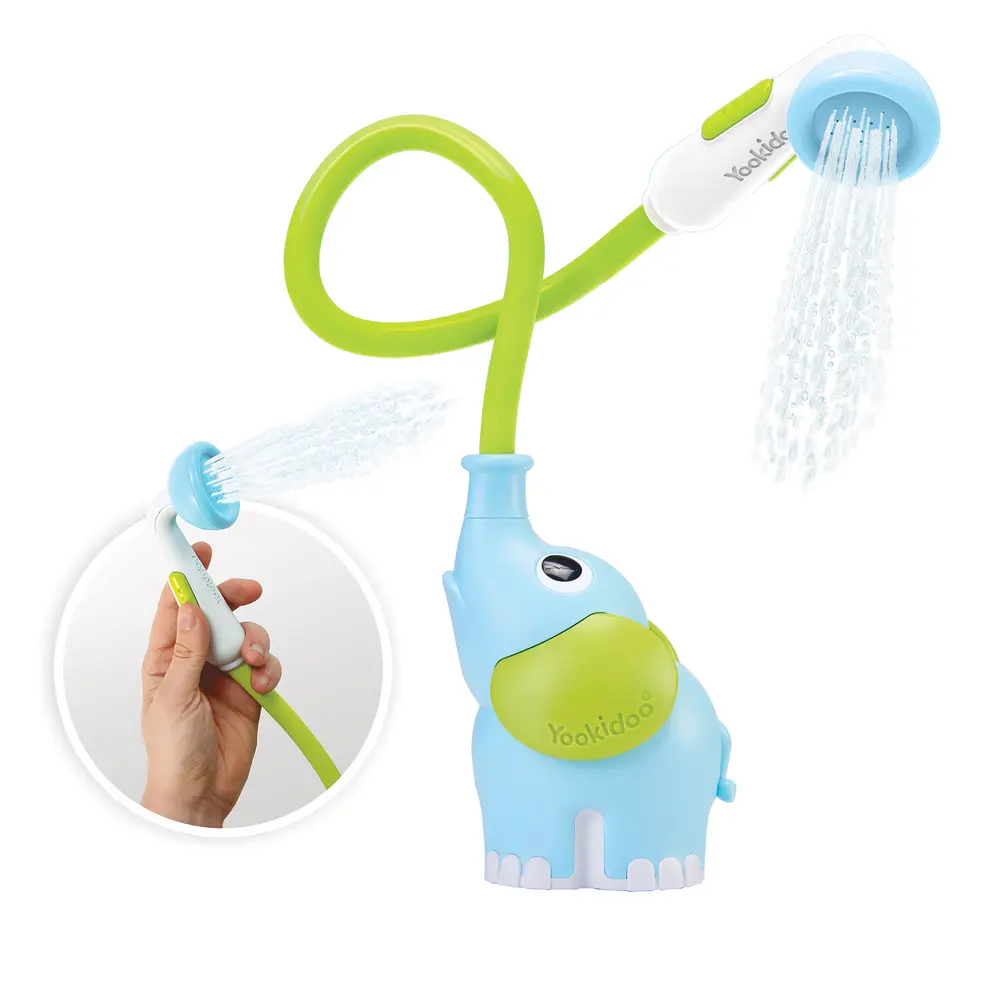 Babydusch Elefant - Blå | Leksaker - Vattenlek - Badleksaker | BabyMode