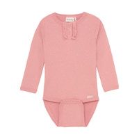 Ribbad Body med Knappar - Rosette