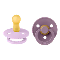 Napp Colour 2-pack Latex Rund 6-18 mån - Violet Sky/Mauve | Baby & Barn - Sköta - Nappar | BabyMode