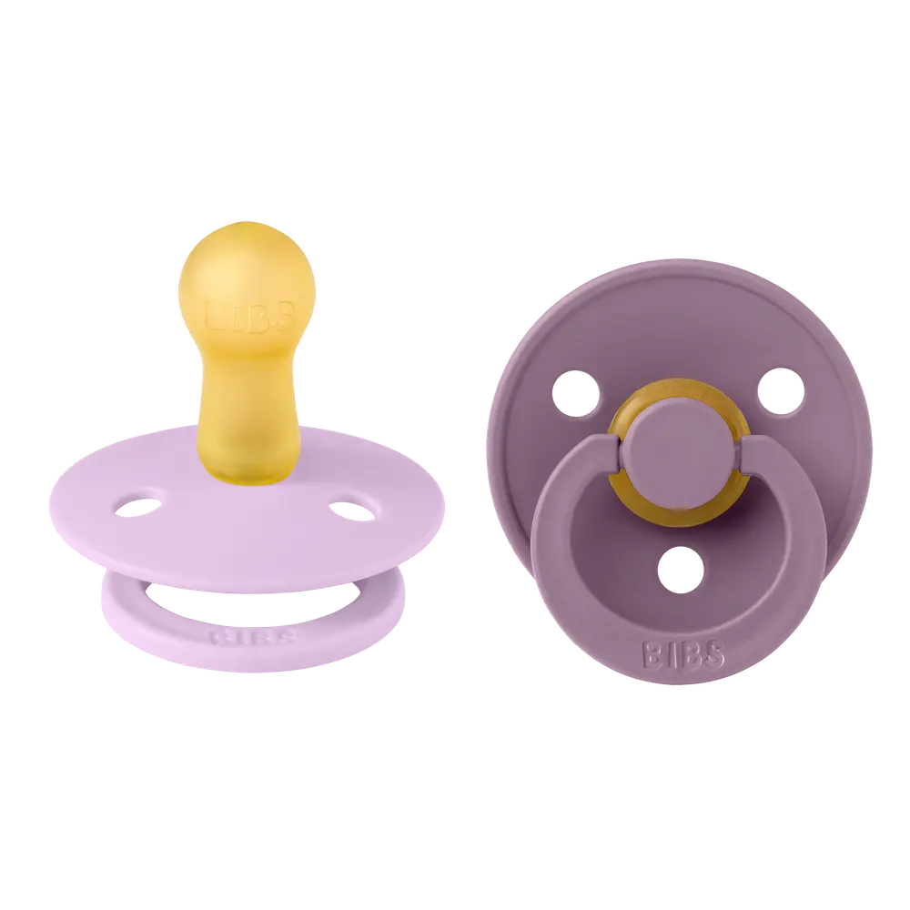 Napp Colour 2-pack Latex Rund 6-18 mån - Violet Sky/Mauve