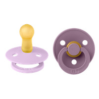 Napp Colour 2-pack Latex Rund 6-18 mån - Violet Sky/Mauve