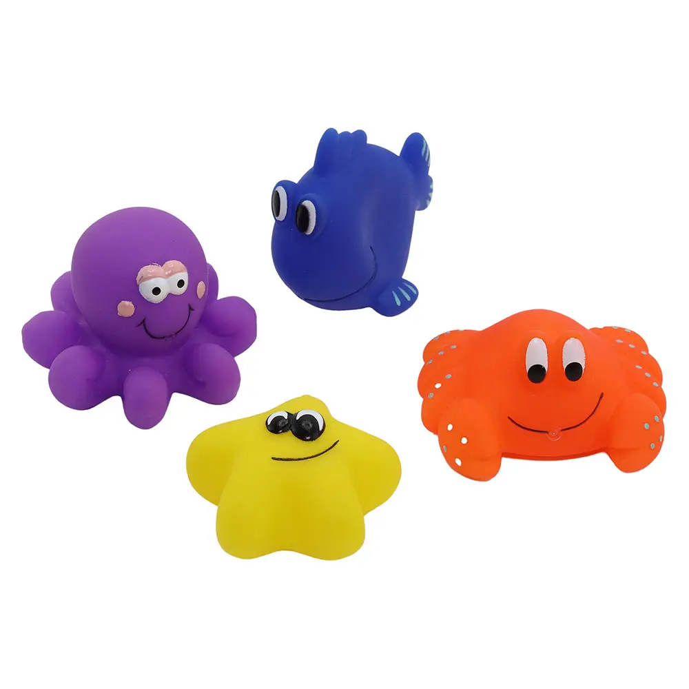 Badleksaker Sjödjur 4-pack | Leksaker - Vattenlek - Badleksaker | BabyMode
