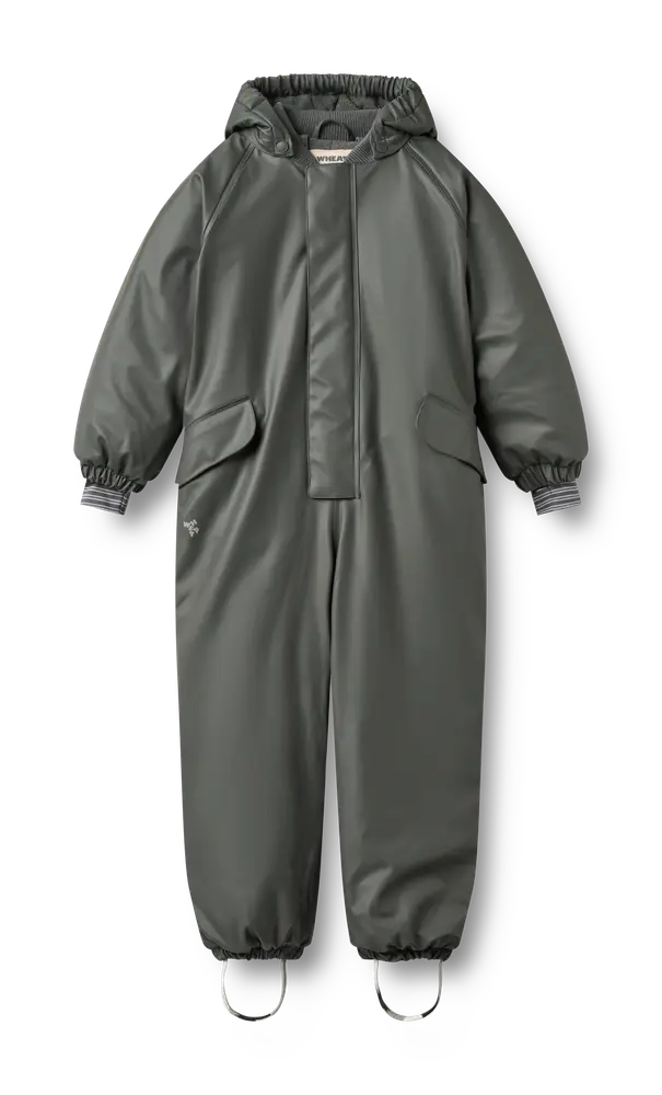 Wheat Ludo Gummi Vinteroverall - Dark Shadow - 128