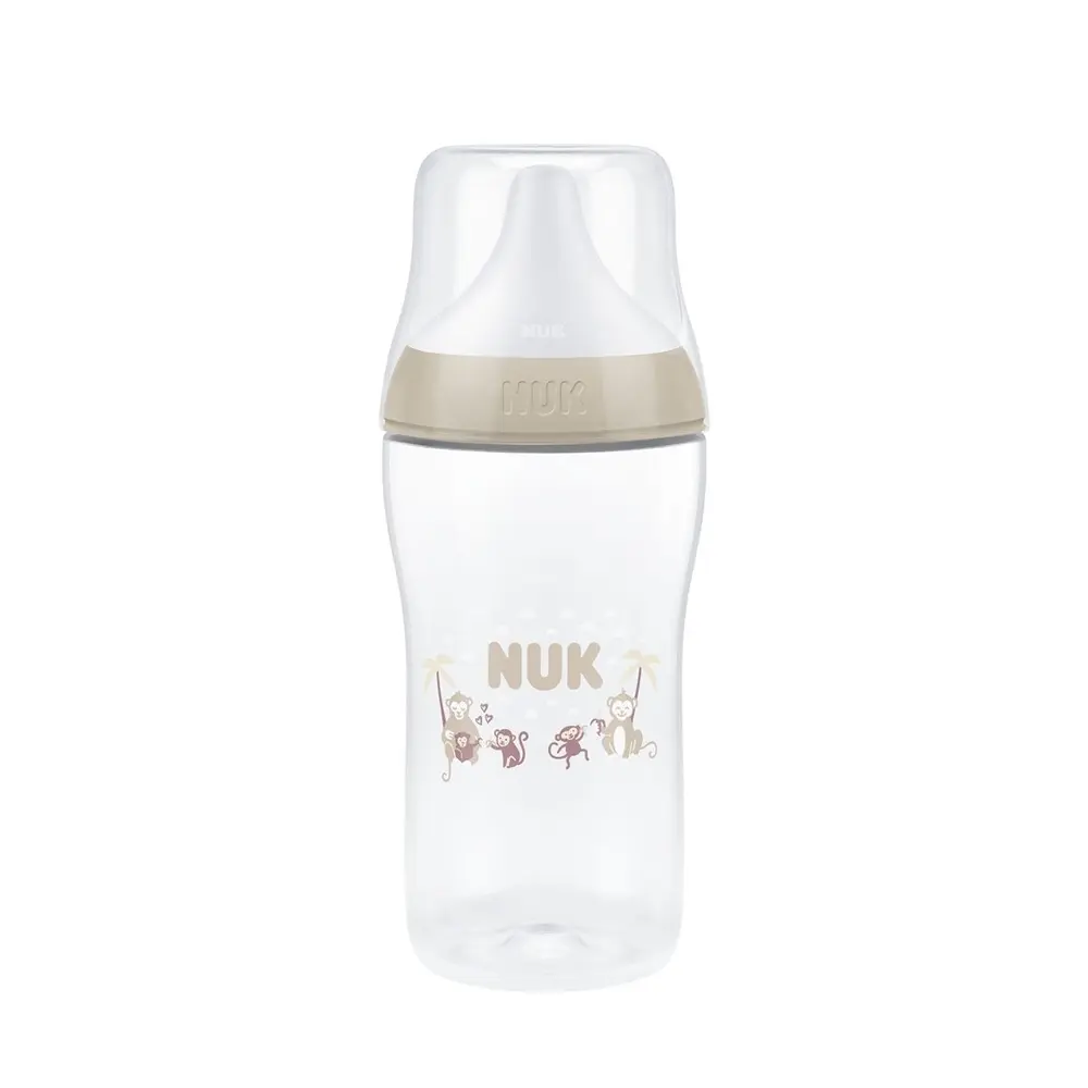 Nuk Perfect Match Nappflaska 260 ml - Monkey | Baby & Barn - Äta - Nappflaskor | BabyMode