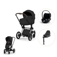 Cybex Priam Style Barnvagn inkl. Cloud T Plus & Bas T - Sepia Black/Chrome Brown