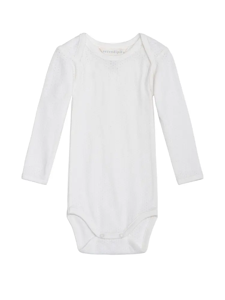 Baby body - Off white - 68 | Barnkläder - Bodys & overaller - Långärmad body | BabyMode