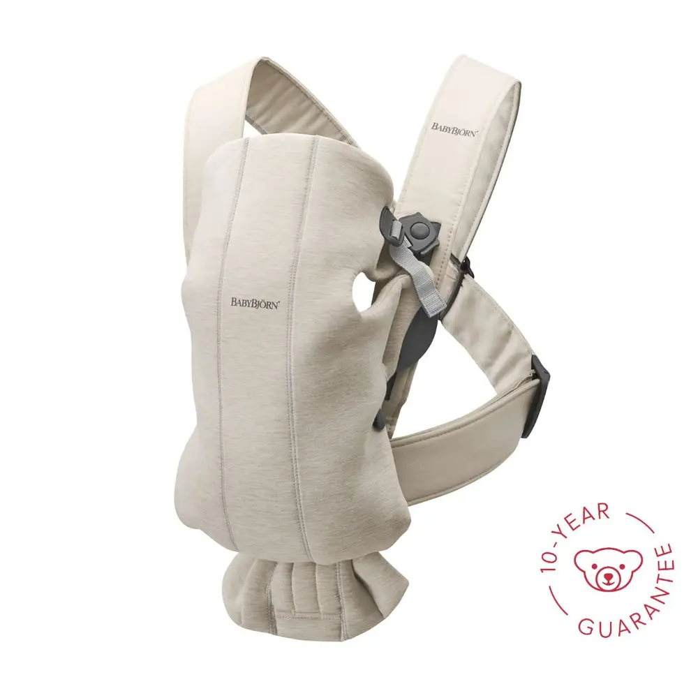 BabyBjörn Mini 3D Jersey Bärsele - Ljusbeige | Baby & Barn - Bärselar & bärsjalar - Bärselar | BabyMode