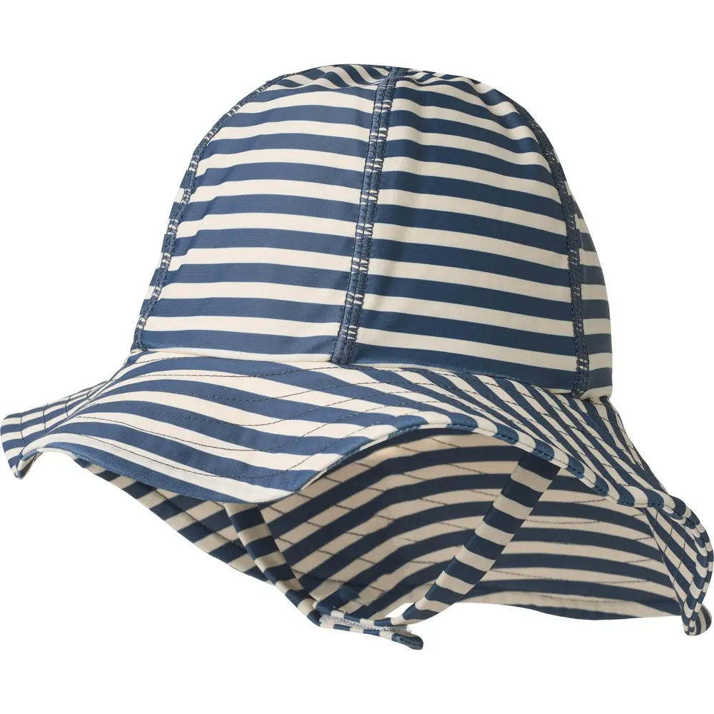 UV Hatt Bora - Blue Stripe - 48-51 CM | Barnkläder - Badkläder - Badtillbehör | BabyMode