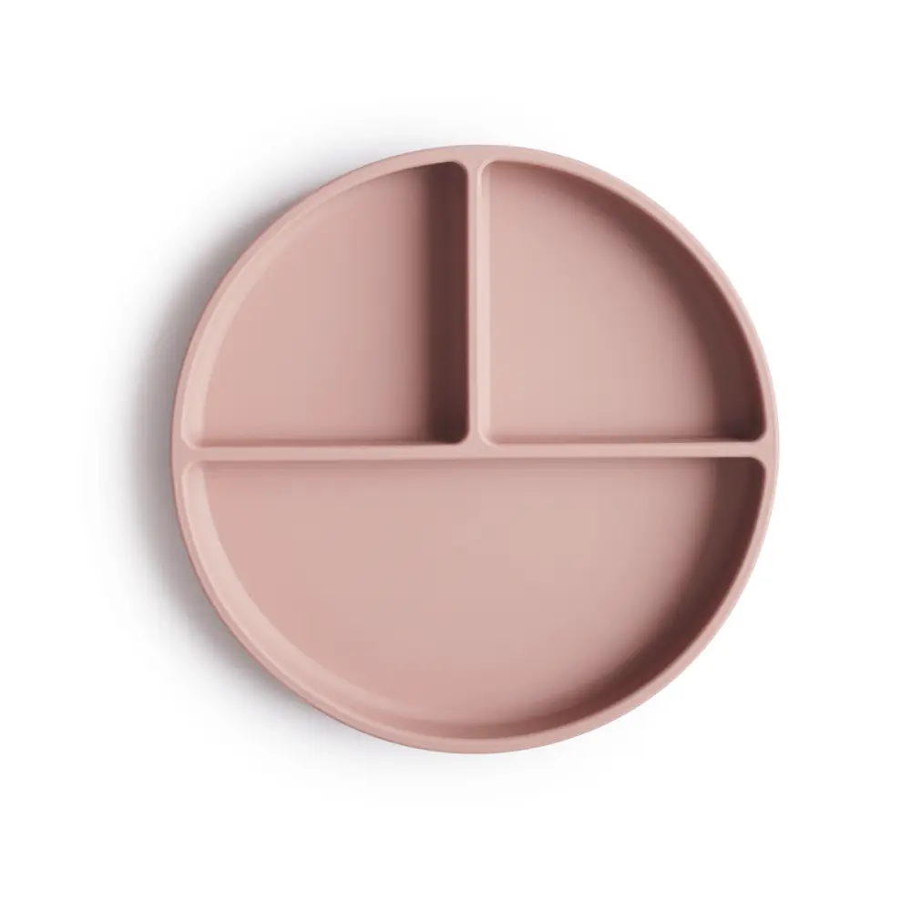 Indelad Tallrik Med Sugpropp - Blush | Baby & Barn - Äta - Barnserviser | BabyMode