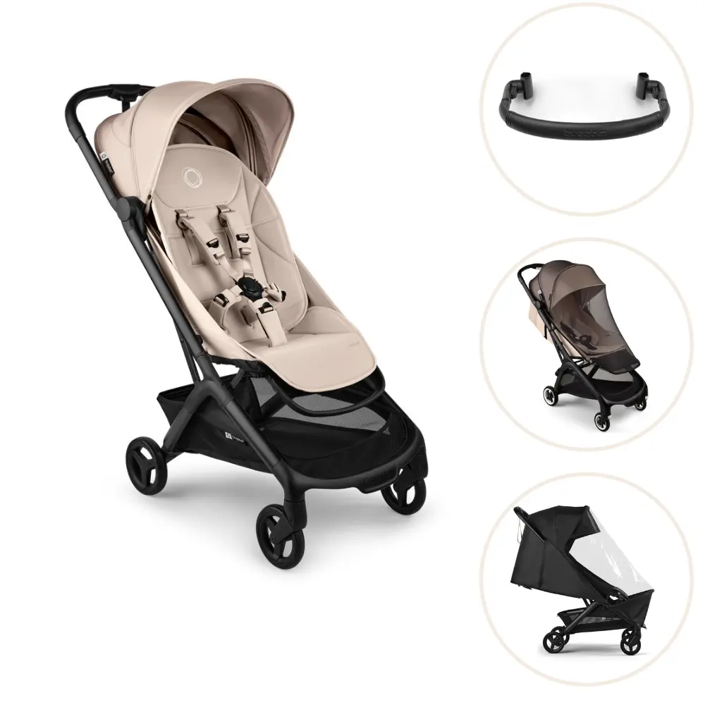 Bugaboo Butterfly 2 Resevagn - Black/Desert Taupe