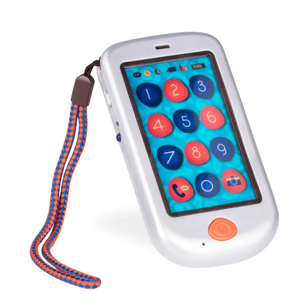 Hi Phone Metallic, Sølv - Sølv | Leksaker - Babyleksaker - Leksakstelefoner och surfplattor | BabyMode