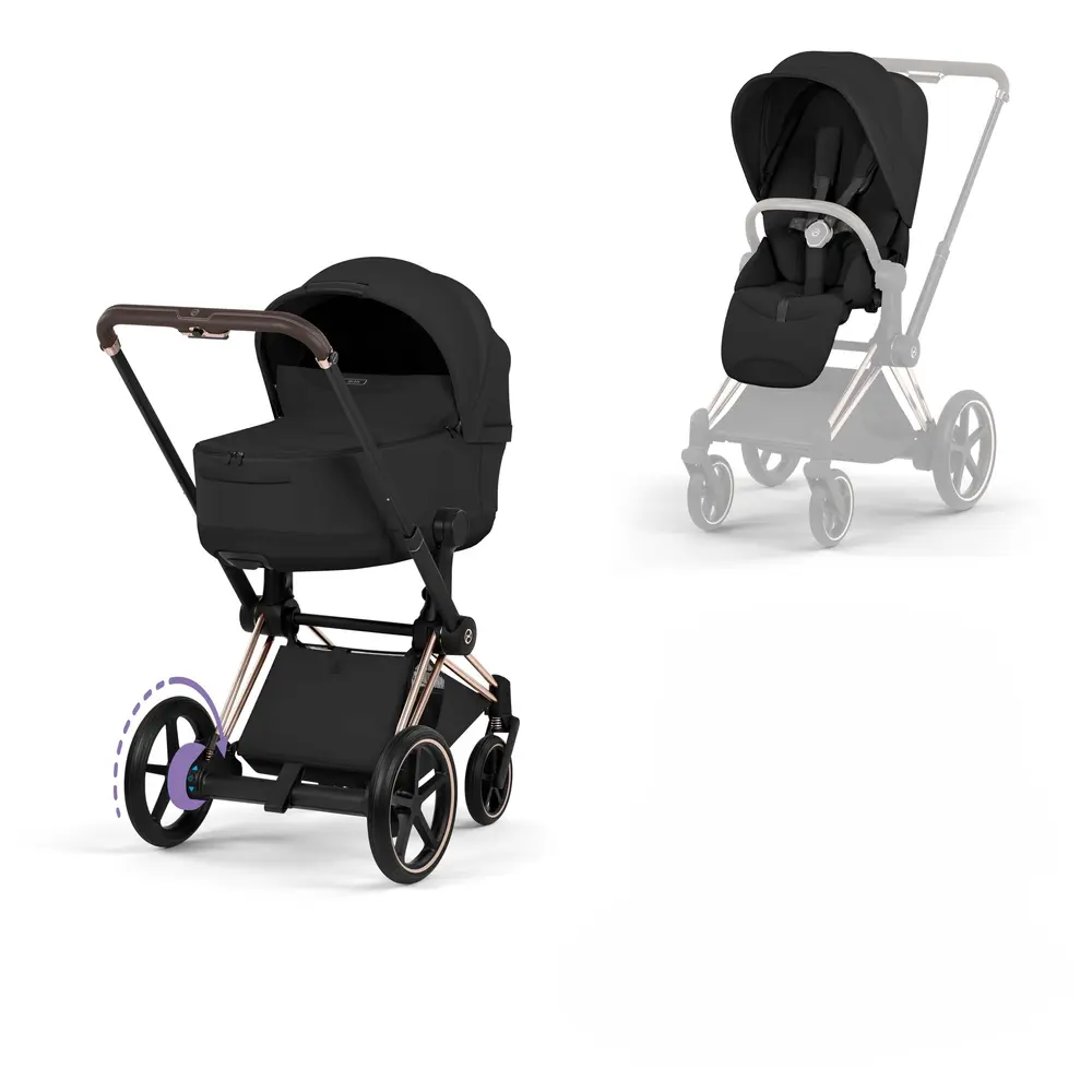 Cybex e-Priam Style Sittvagn - Cozy Beige/Rosegold