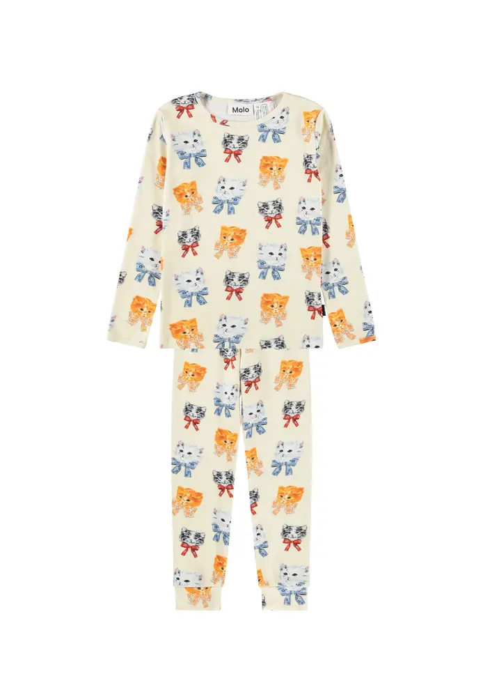 Molo Lue Pyjamas - Retro Kittens - 98