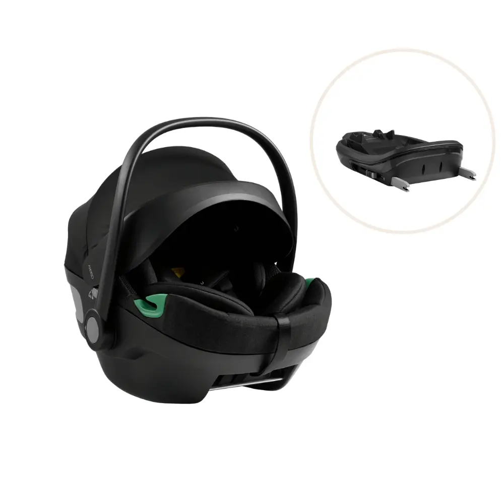 Axkid Gokid Babyskydd inkl. bas - Coastal Storm Black | Bilbarnstolar - Babyskydd 0-13 Kg | BabyMode